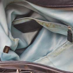 Pre Owned Coach Black Canvas and Leather Hobo