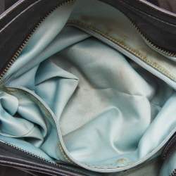 Pre Owned Coach Black Canvas and Leather Hobo