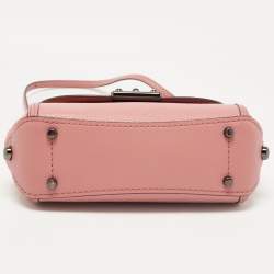 Pre Owned Coach Pink Leather and Suede Drifter Crossbody Bag