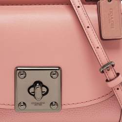 Pre Owned Coach Pink Leather and Suede Drifter Crossbody Bag