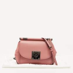 Pre Owned Coach Pink Leather and Suede Drifter Crossbody Bag