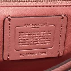 Pre Owned Coach Pink Leather and Suede Drifter Crossbody Bag