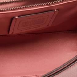 Pre Owned Coach Pink Leather and Suede Drifter Crossbody Bag