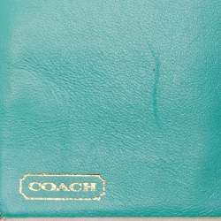 Coach Off White Leather Compact Wallet