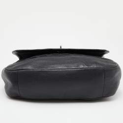 Pre Owned Coach Black Signature Canvas and Leather Park Hobo 