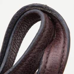 Pre Owned Coach Burgundy Leather Turnlock Charlie Carryall Tote