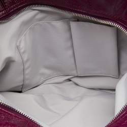 Pre Owned Coach Purple Patent Leather Madison Maggie Hobo