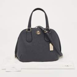 Pre Owned Coach Blue Leather Prince Street Satchel