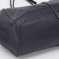 Pre Owned Coach Black Leather Madison Pinnacle Carrie Satchel