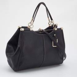 Pre Owned Coach Black Leather Madison Pinnacle Carrie Satchel