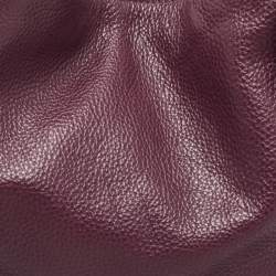 Pre Owned Coach Purple Leather Edie Shoulder Bag