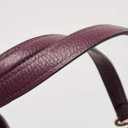Pre Owned Coach Purple Leather Edie Shoulder Bag