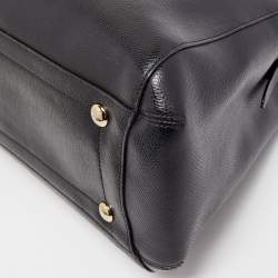 Pre Owned Coach Black Leather Margot Carryall Satchel