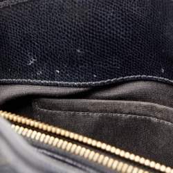 Pre Owned Coach Black Leather Margot Carryall Satchel
