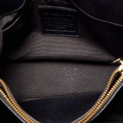 Pre Owned Coach Black Leather Margot Carryall Satchel