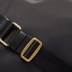 Coach Black Nylon and Leather Baby Messenger Bag