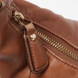 Pre Owned Coach Brown Leather Kristin Hobo