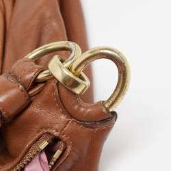 Pre Owned Coach Brown Leather Kristin Hobo