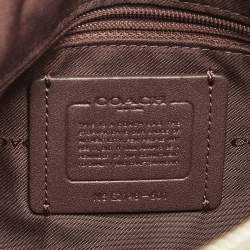 Coach Taupe Pebbled Leather Soft Shay Shoulder Bag