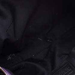 Pre Owned Coach Purple Pebbled Leather Prairie Satchel