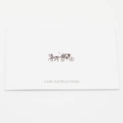 Pre Owned Coach Black Leather Trifold Compact Wallet