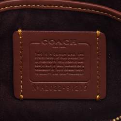 Pre Owned Coach Black/Beige Signature Coated Canvas and Leather Tabby 26 Shoulder Bag