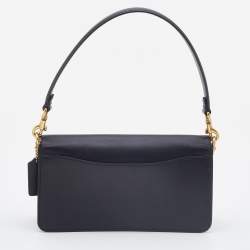 Pre Owned Coach Black/Beige Signature Coated Canvas and Leather Tabby 26 Shoulder Bag