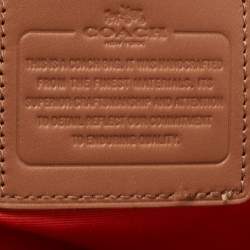 Coach Brown Signature Coated Canvas Varsity Stripe File Messenger Bag