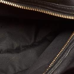 Pre Owned Coach Black Leather Turnlock Edie Shoulder Bag