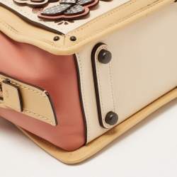 Coach Multicolor Leather Butterfly Applique Dreamer Satchel