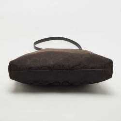 Coach Back Signature Canvas and Leather File Messenger Bag