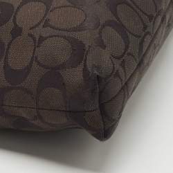 Coach Back Signature Canvas and Leather File Messenger Bag