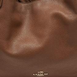 Pre Owned Coach Brown Leather Edie Shoulder Bag