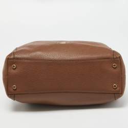 Pre Owned Coach Brown Leather Edie Shoulder Bag