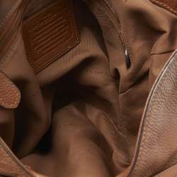 Pre Owned Coach Brown Leather Edie Shoulder Bag