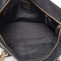 Pre Owned Coach Black Leather Sophia Tote