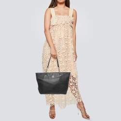 Pre Owned Coach Black Leather Sophia Tote