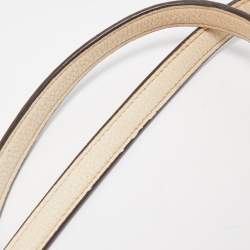 Pre Owned Coach Light Beige Leather Small Sophia Tote