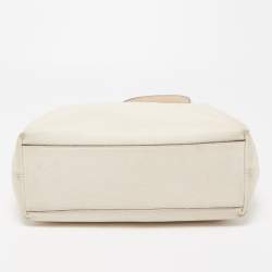 Pre Owned Coach Light Beige Leather Small Sophia Tote