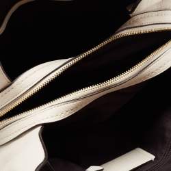 Pre Owned Coach Off White Leather Edie 31 Shoulder Bag