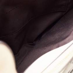 Pre Owned Coach Off White Leather Edie 31 Shoulder Bag