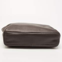 Pre Owned Coach Dark Brown Leather Kelsey Tote