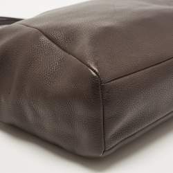 Pre Owned Coach Dark Brown Leather Kelsey Tote