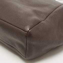 Pre Owned Coach Dark Brown Leather Kelsey Tote