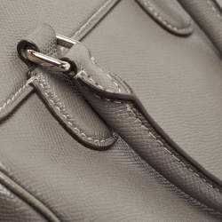 Pre Owned Coach Grey Leather Mini Bennett Satchel