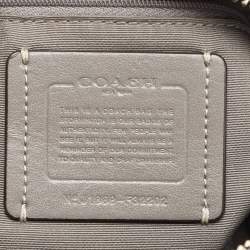 Pre Owned Coach Grey Leather Mini Bennett Satchel