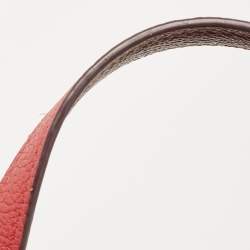 مملوكة مسبقًا Coach Red/Beige Leather And Coated Canvas Charlie Carryall Tote