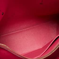 مملوكة مسبقًا Coach Red/Beige Leather And Coated Canvas Charlie Carryall Tote