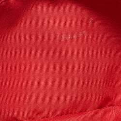 Pre Owned Coach Red Leather East/West Swingpack Crossbody Bag