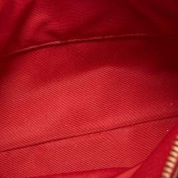 Pre Owned Coach Red Leather East/West Swingpack Crossbody Bag